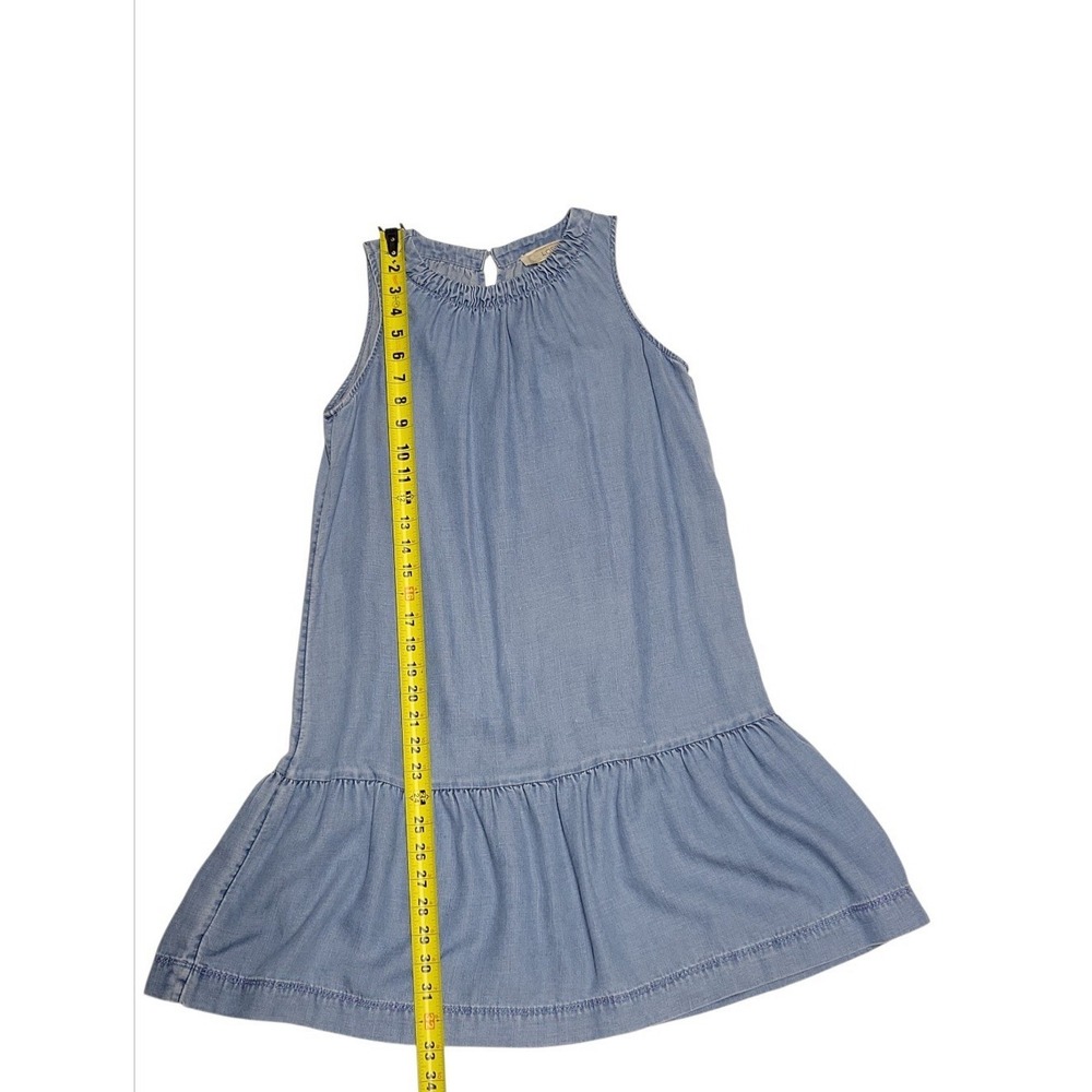 LOFT Chambray Blue Lightweight Denim Drop Waist Popover Tank Dress Size XXS - Picture 7 of 10